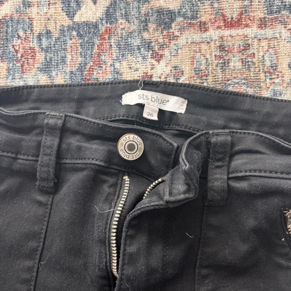 STS Blue | Black Skinny Jeans | Ellie Mid-Rise Ankle | Zip Pocket | Size 2 - Picture 4 of 4